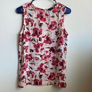 Ann Taylor Factory Pink Sleeveless Blouse
